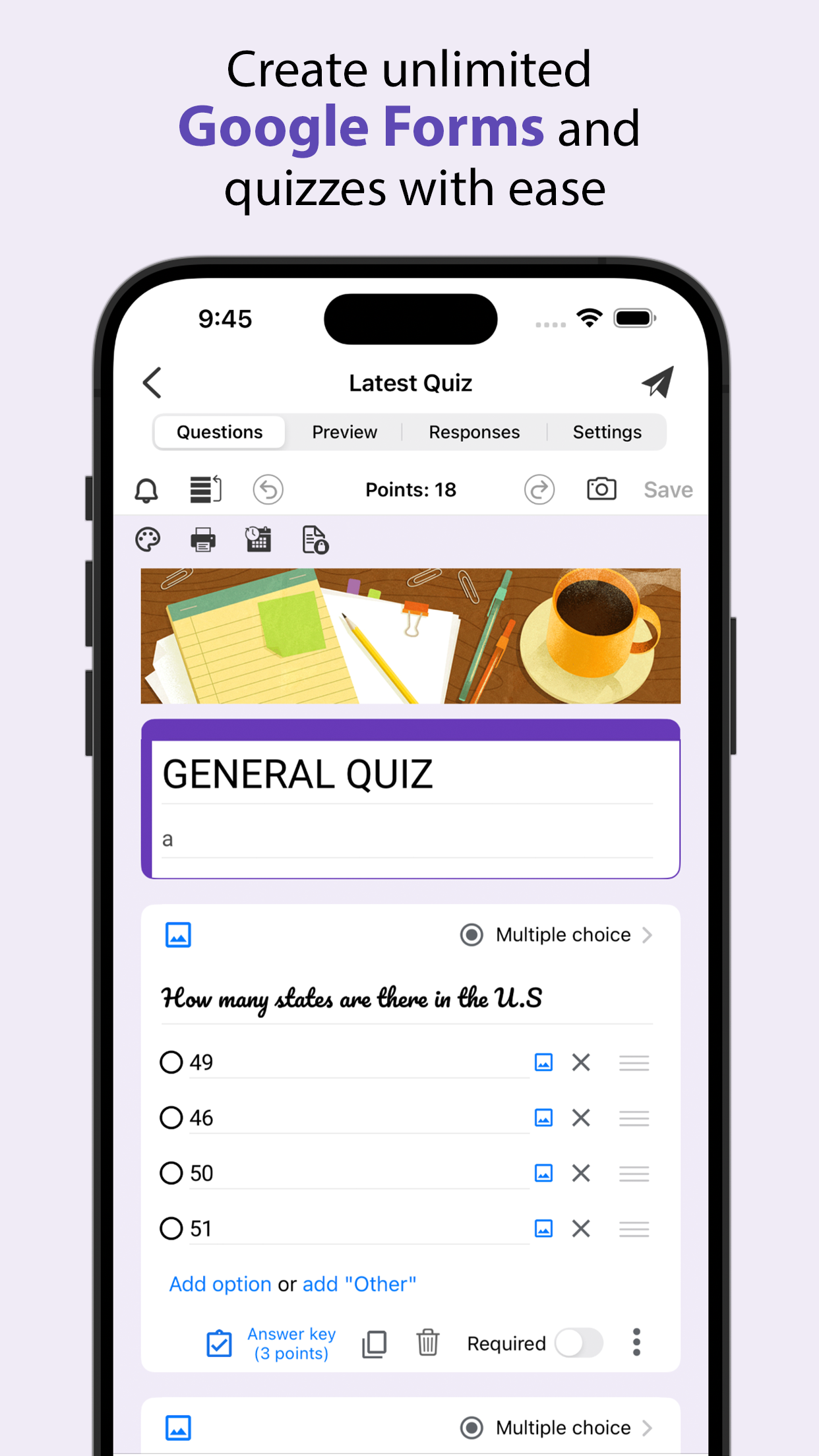 Form for Google Forms screenshot