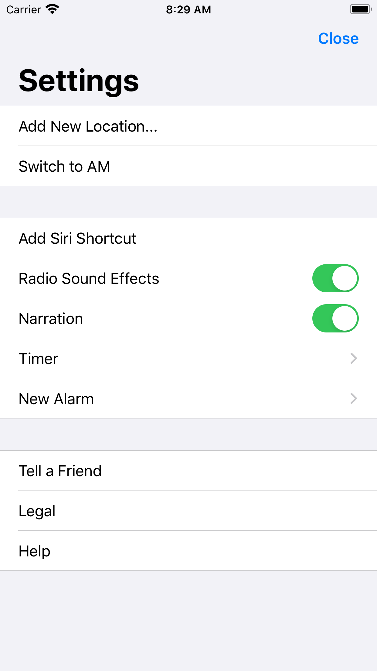 RadioApp - A Simple Radio App screenshot