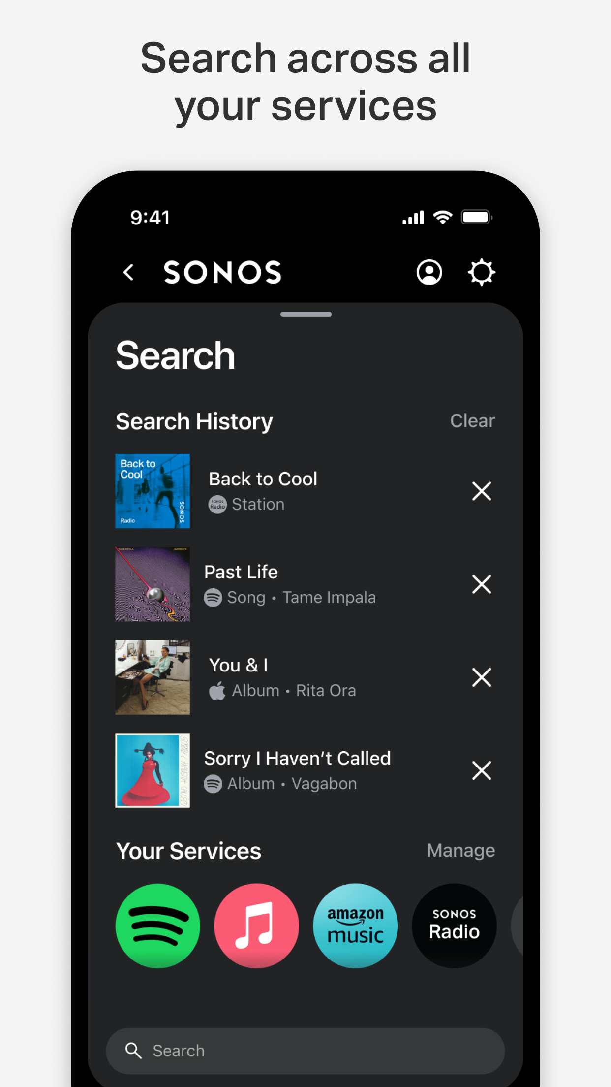 Sonos screenshot