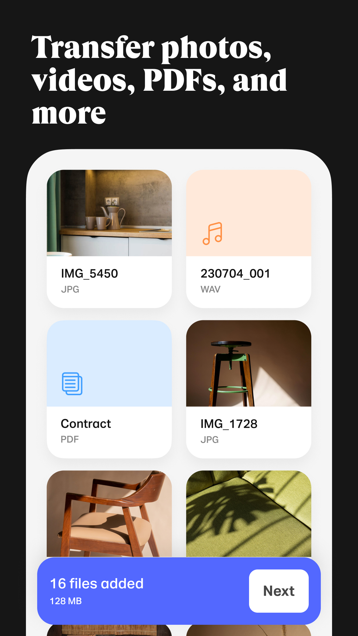 WeTransfer: Transfer Files screenshot