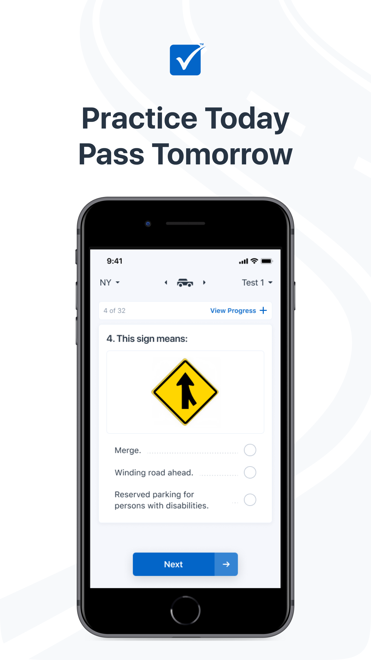 DMV WRITTEN TEST screenshot
