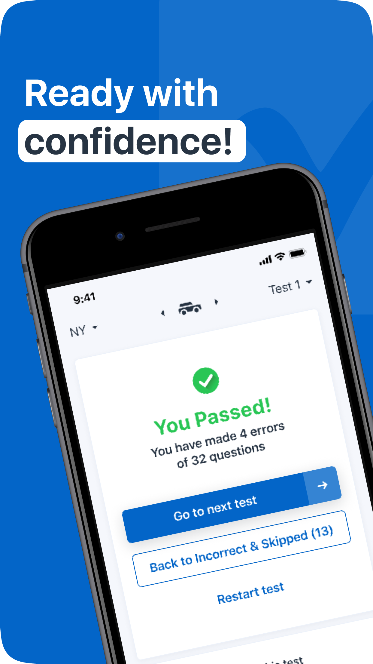 DMV WRITTEN TEST screen 9