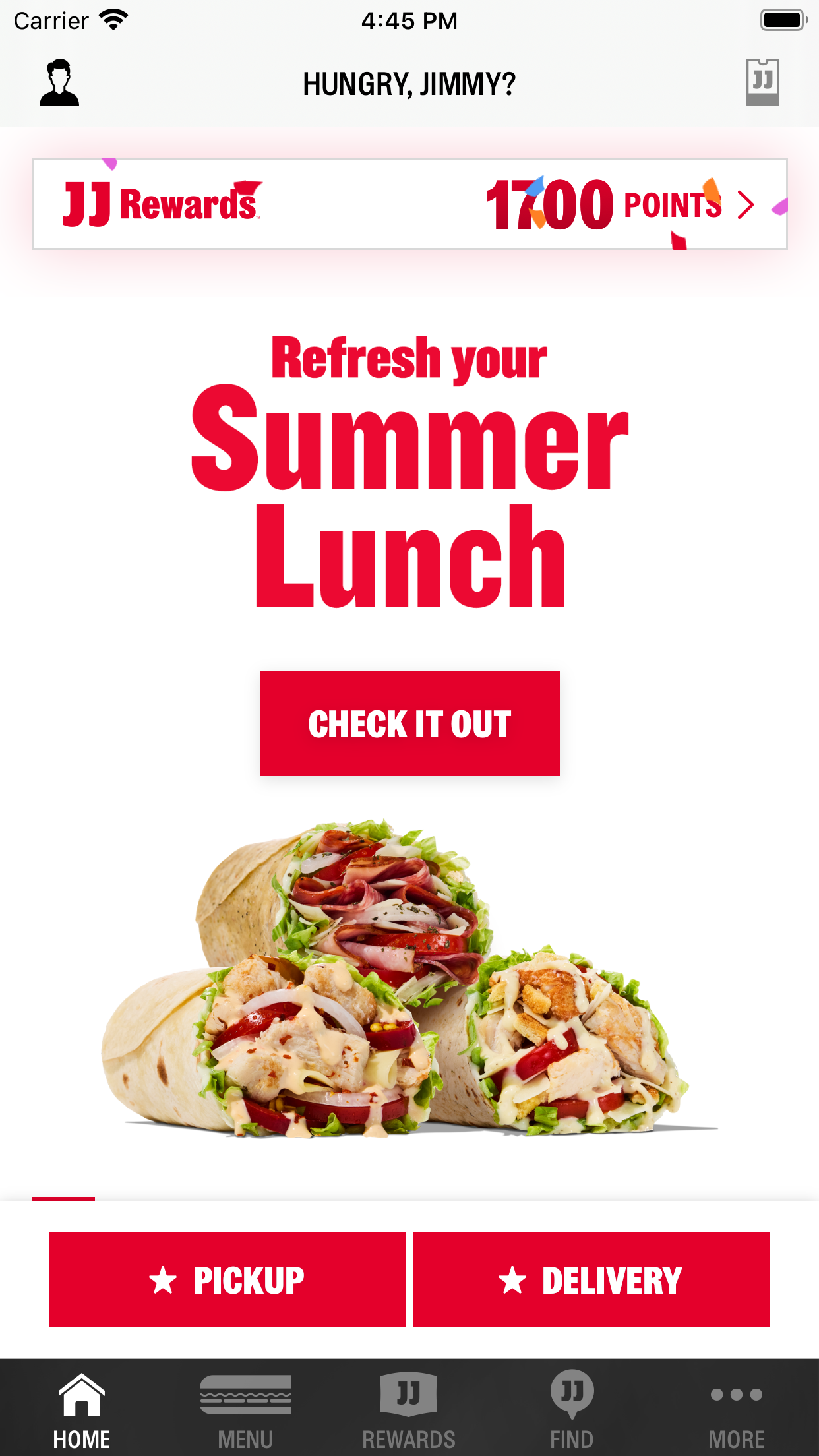 Jimmy John’s Sandwiches screenshot