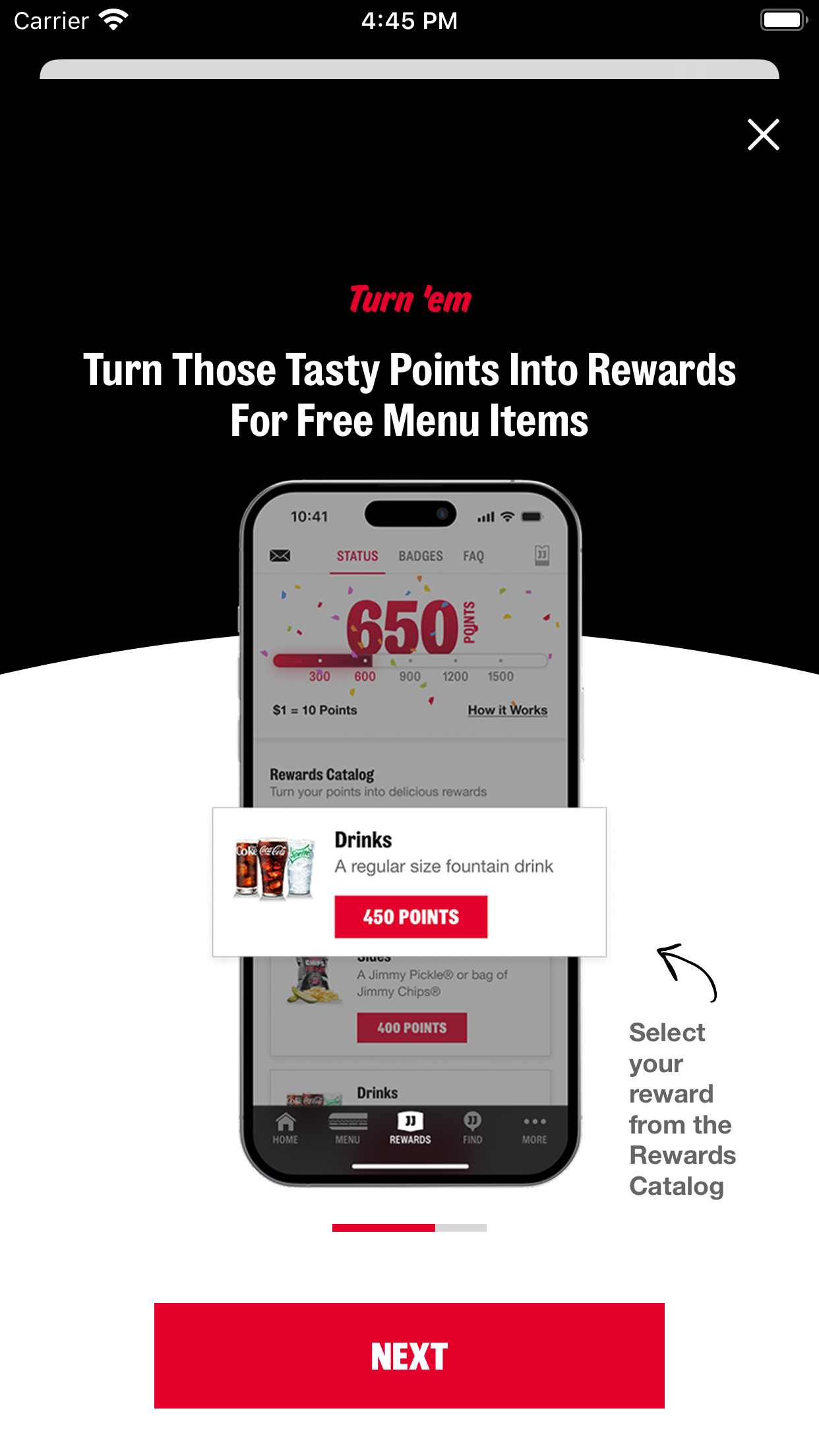 Jimmy John’s Sandwiches screenshot
