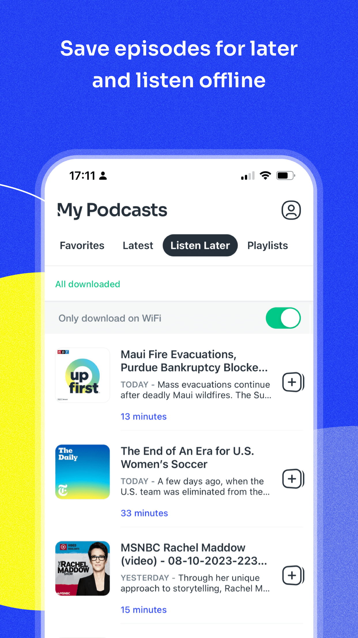 Podcast App screenshot