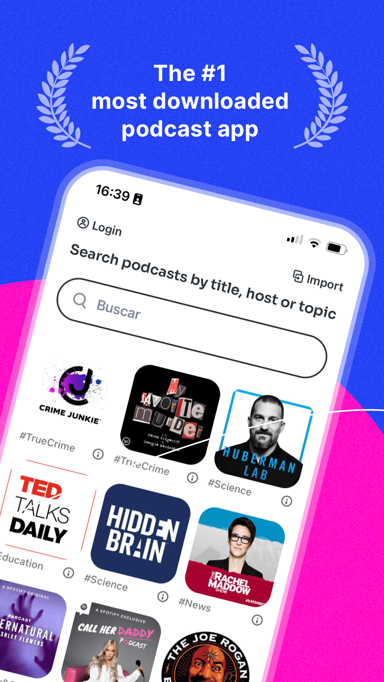 Podcast App screenshot