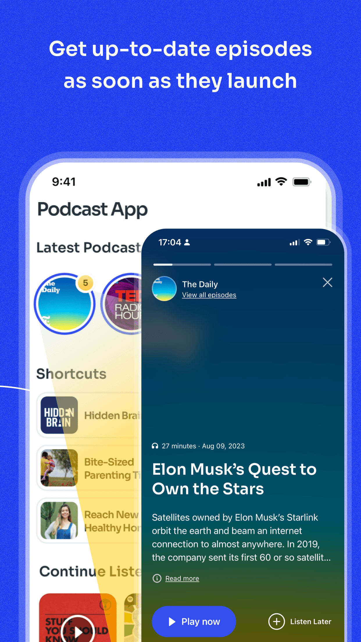 Podcast App screenshot