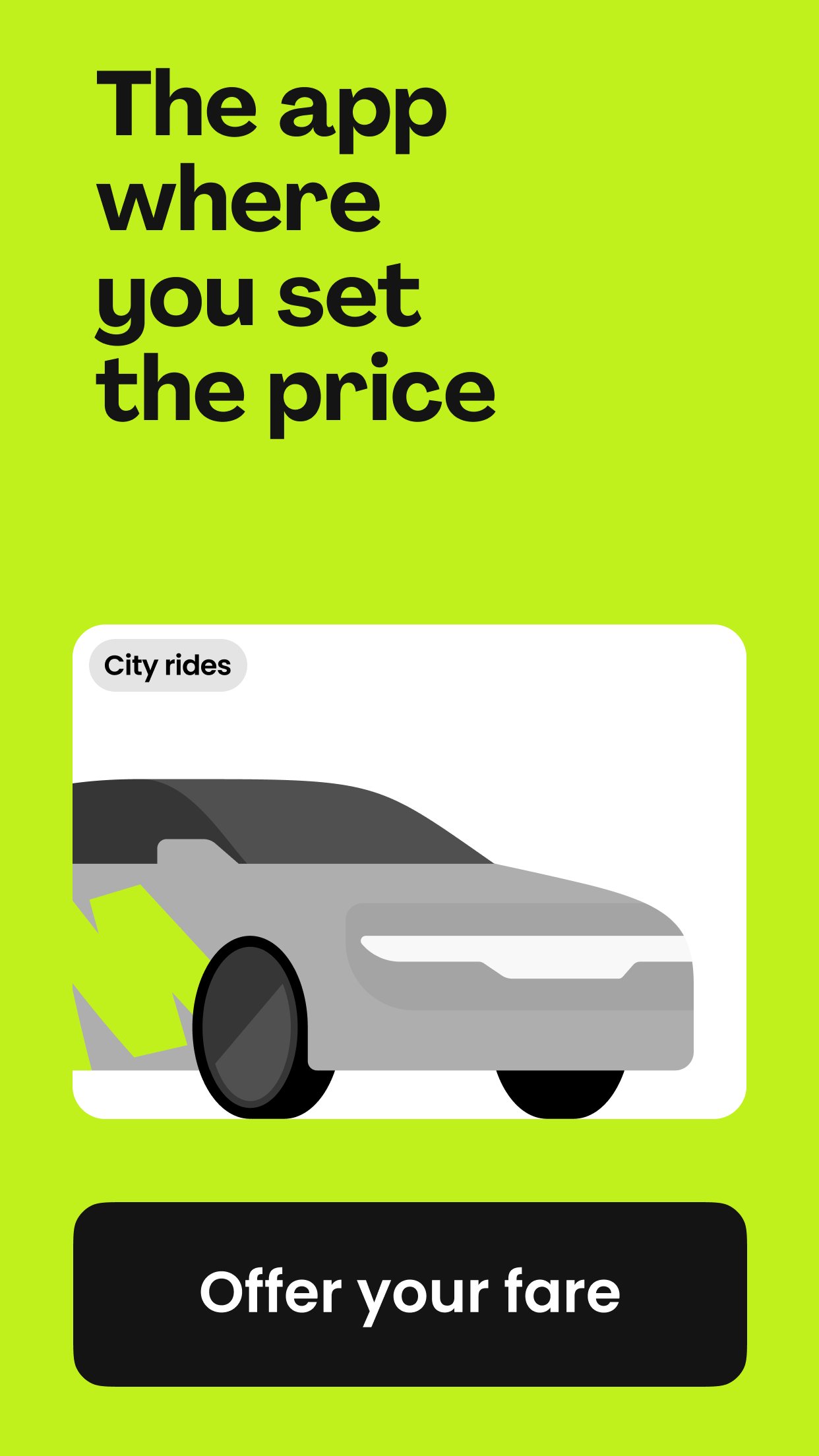 inDrive. Save on city rides screenshot