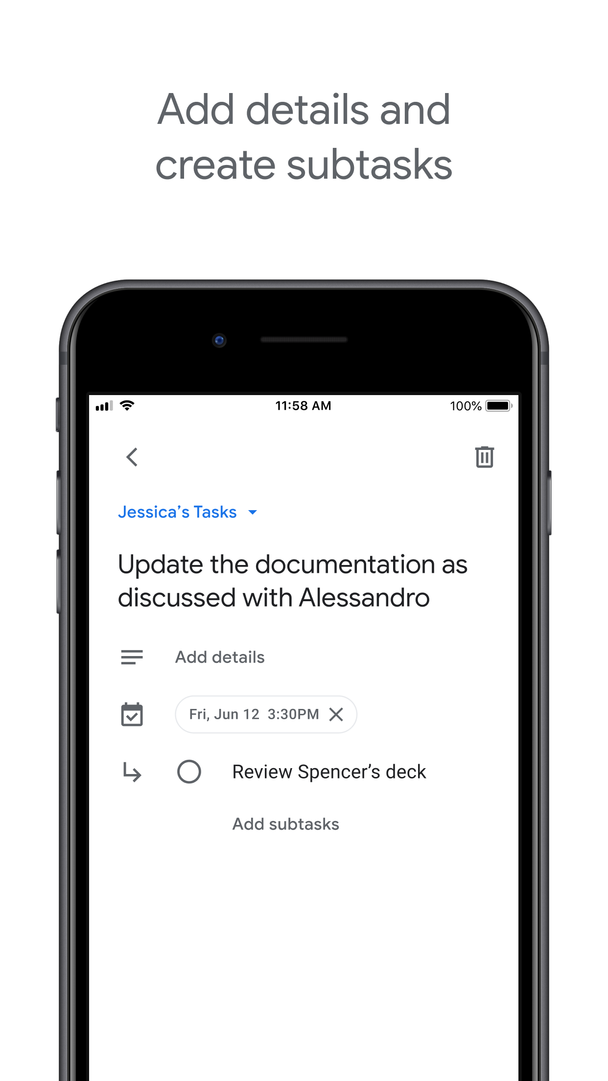 Google Tasks: Get Things Done screenshot