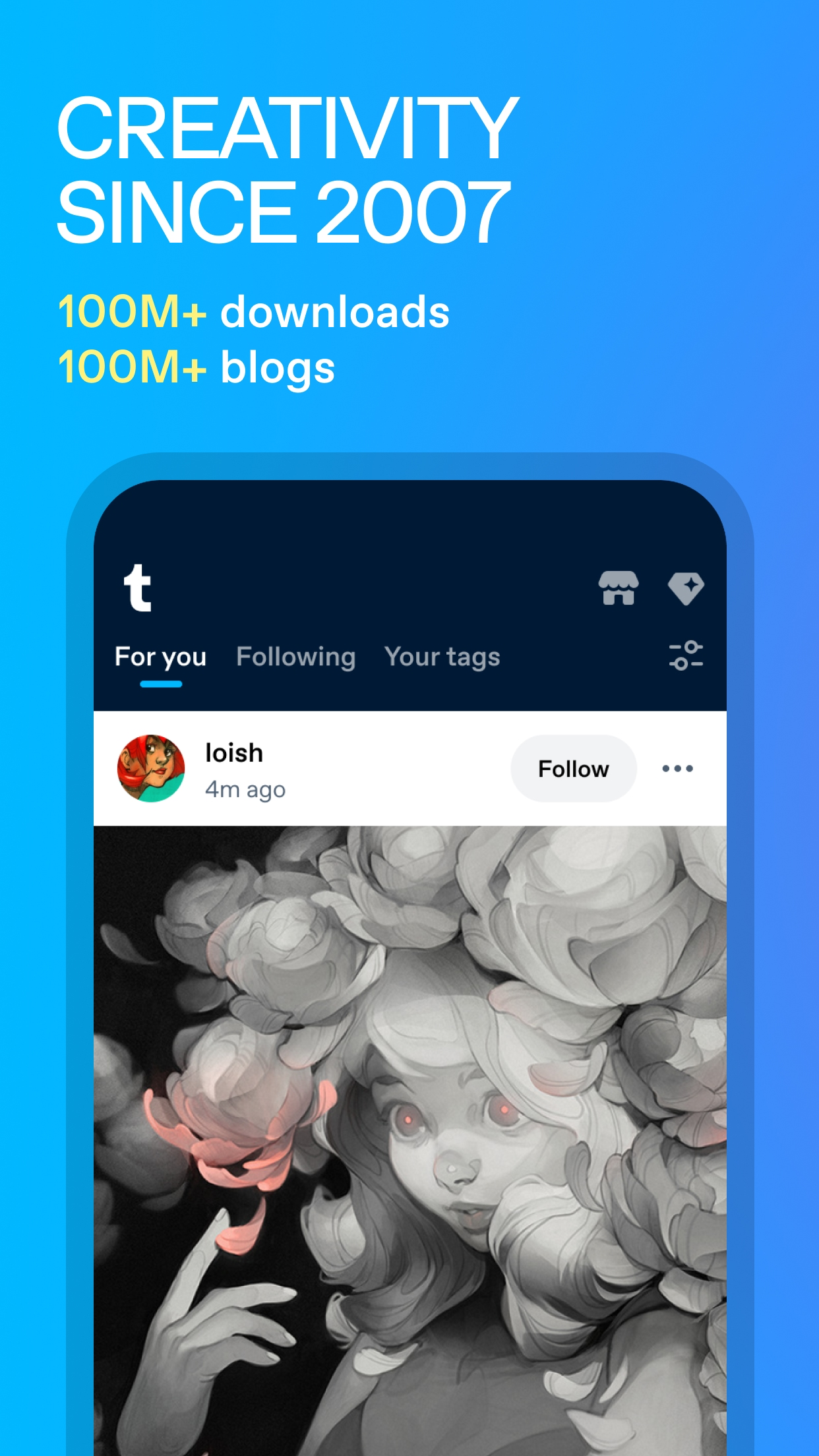 Tumblr: Social Media & Art screenshot