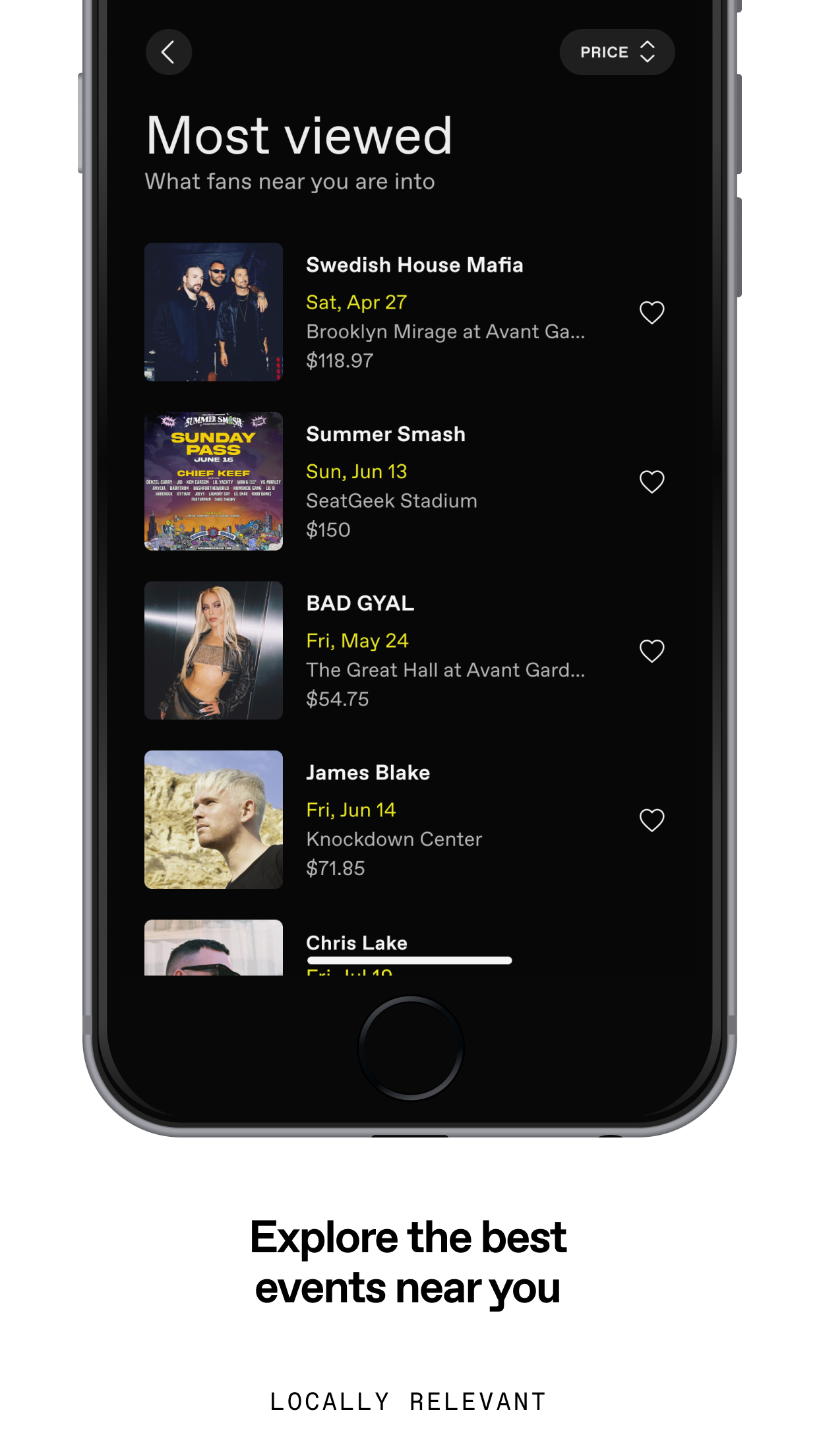 DICE: Live Shows screenshot