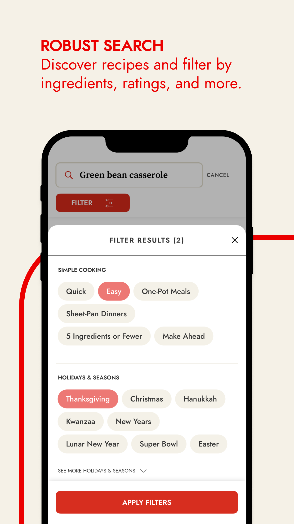Epicurious screenshot