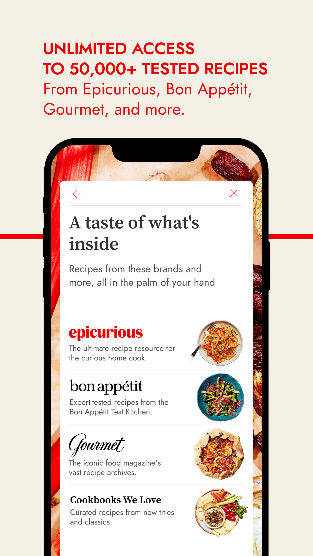 Epicurious screenshot