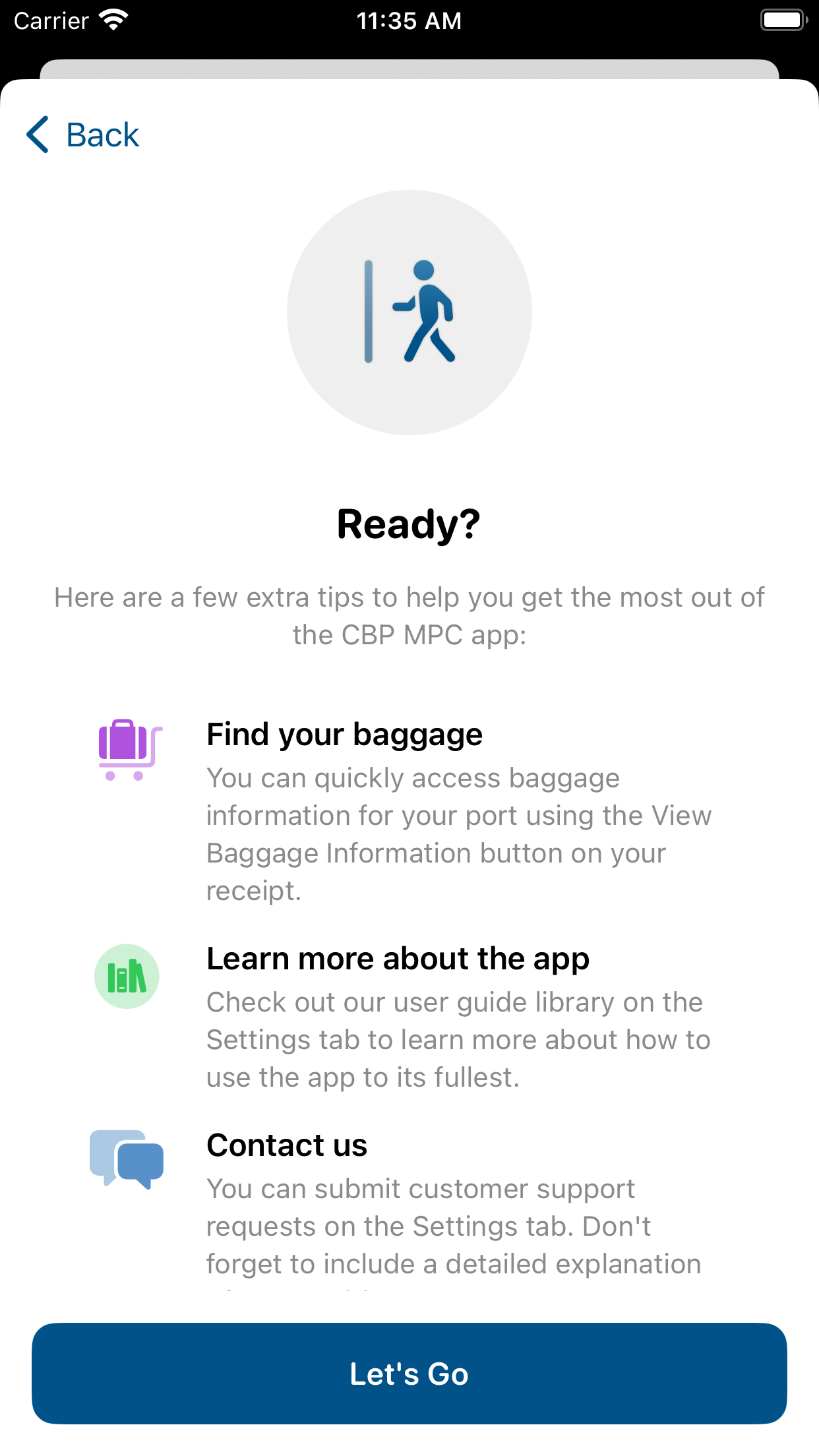 Mobile Passport Control screenshot