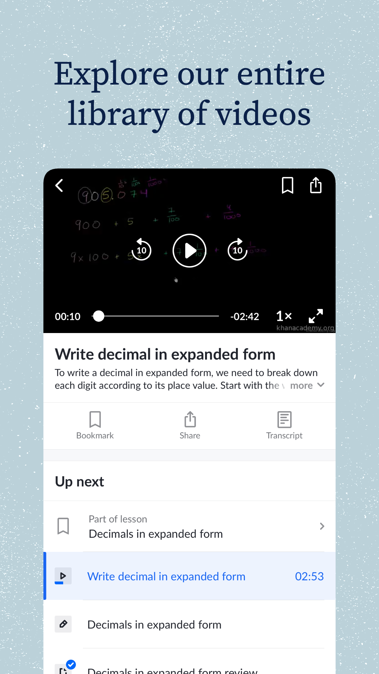Khan Academy screenshot
