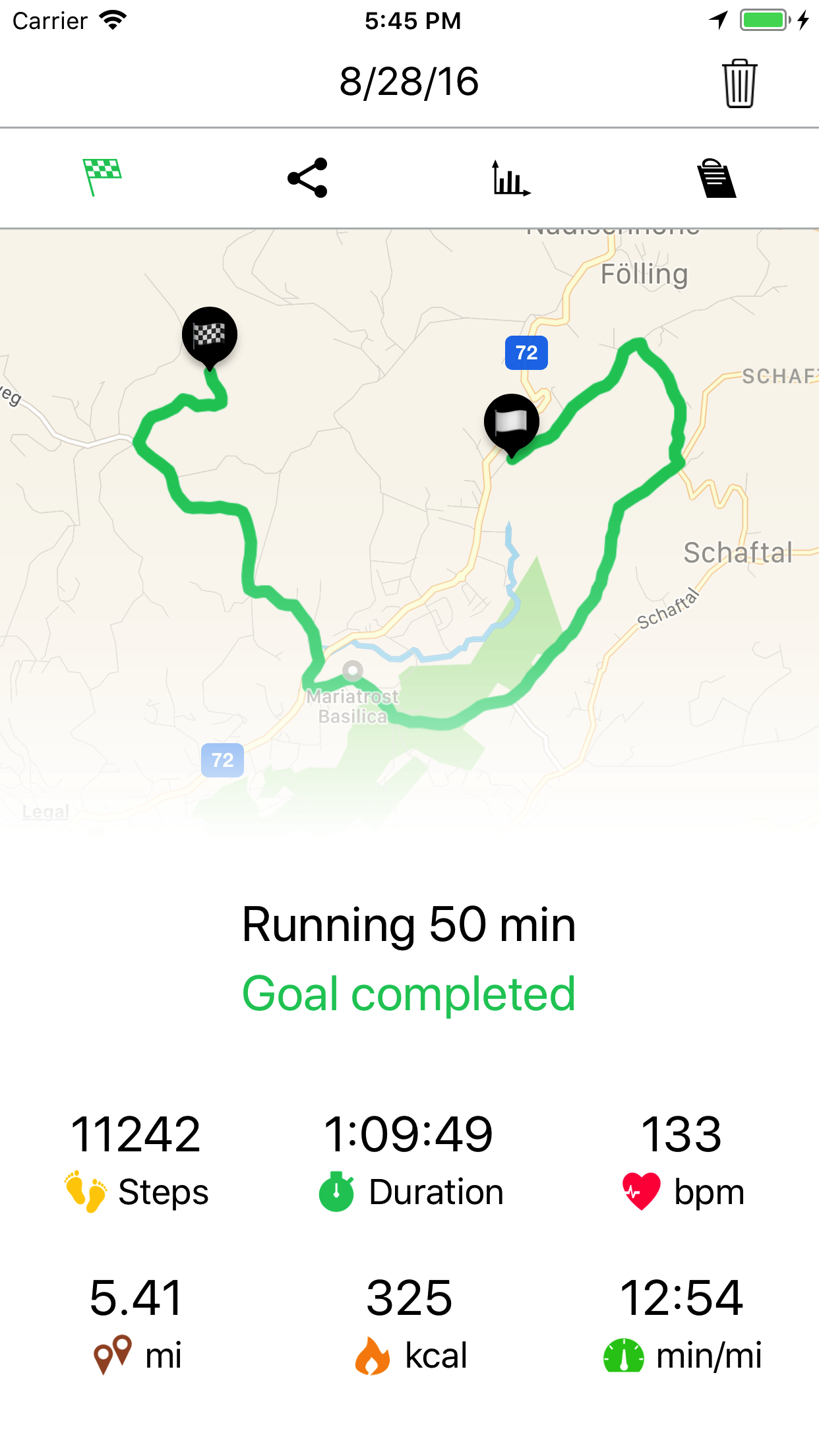 Running Walking Tracker Goals screenshot
