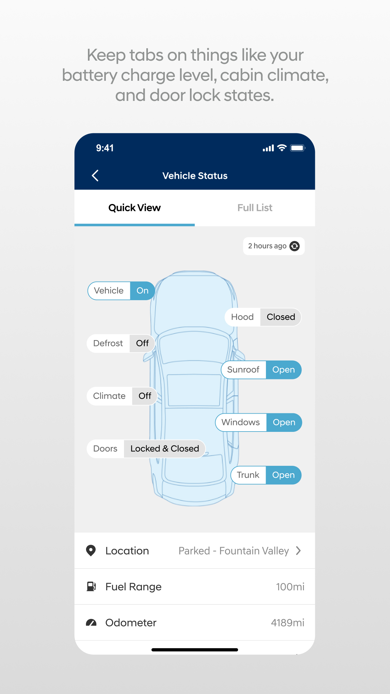 MyHyundai with Bluelink screenshot