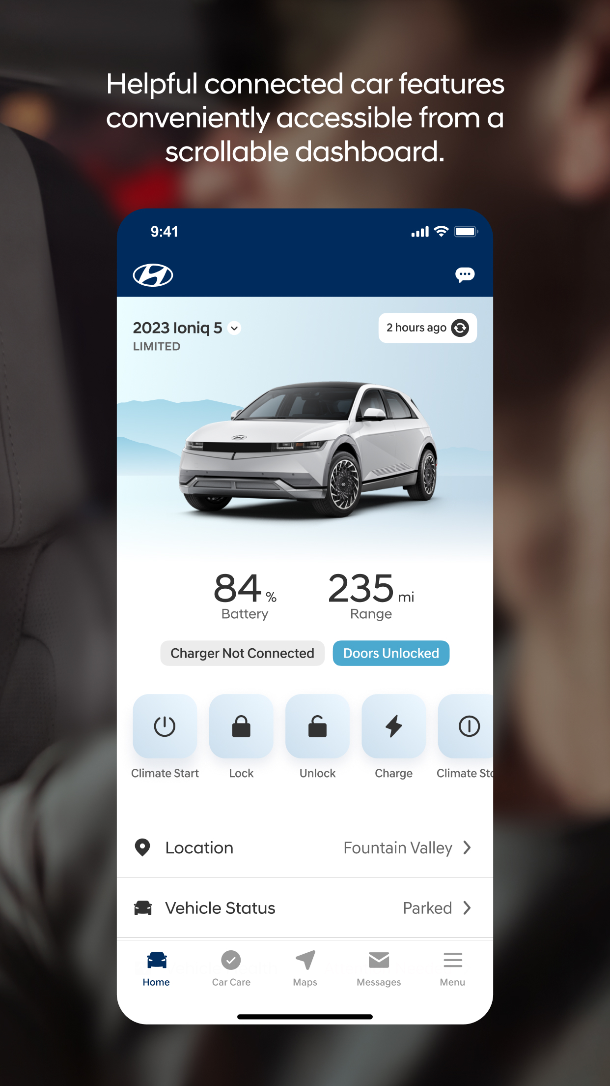 MyHyundai with Bluelink screenshot