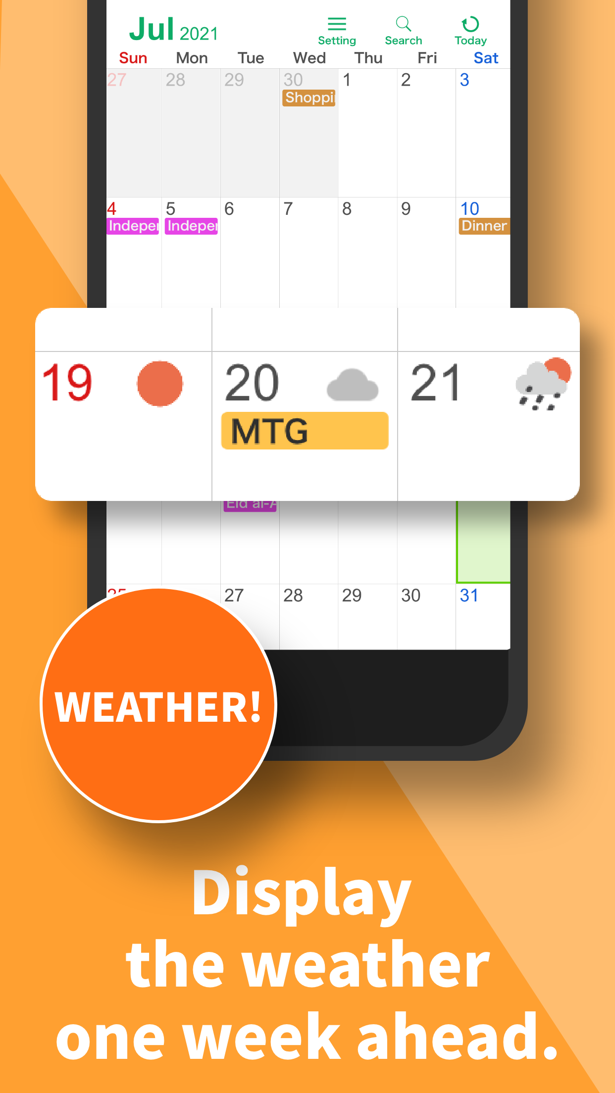 Simple Calendar - SimpleCal screenshot