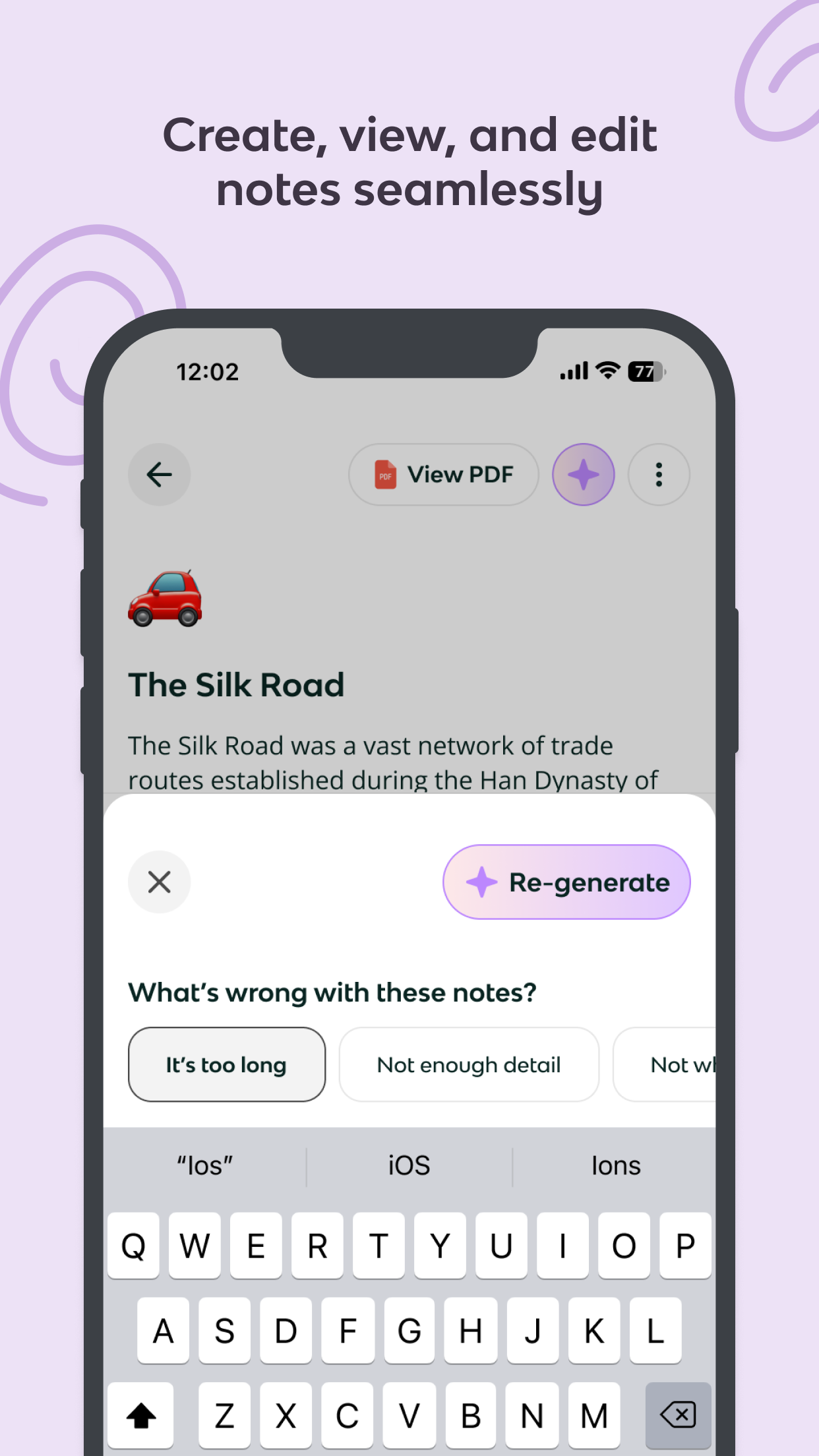 Knowt: AI Flashcards & Notes screenshot