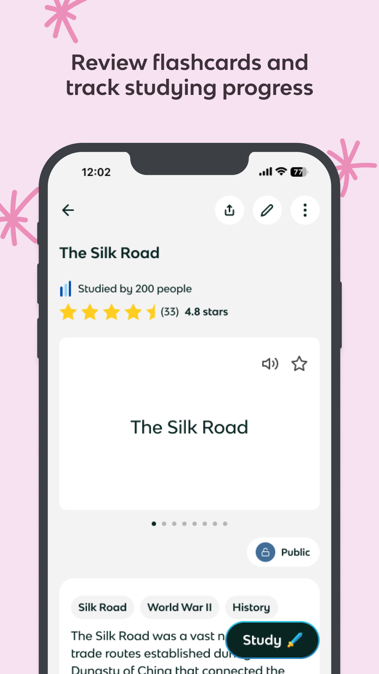 Knowt: AI Flashcards & Notes screenshot