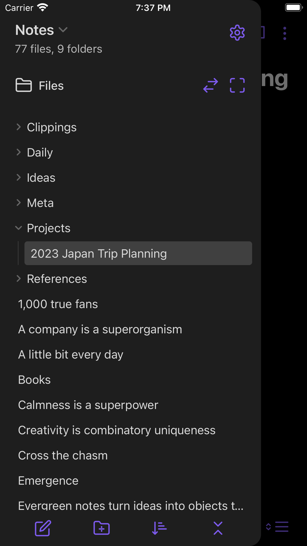 Obsidian - Connected Notes screenshot
