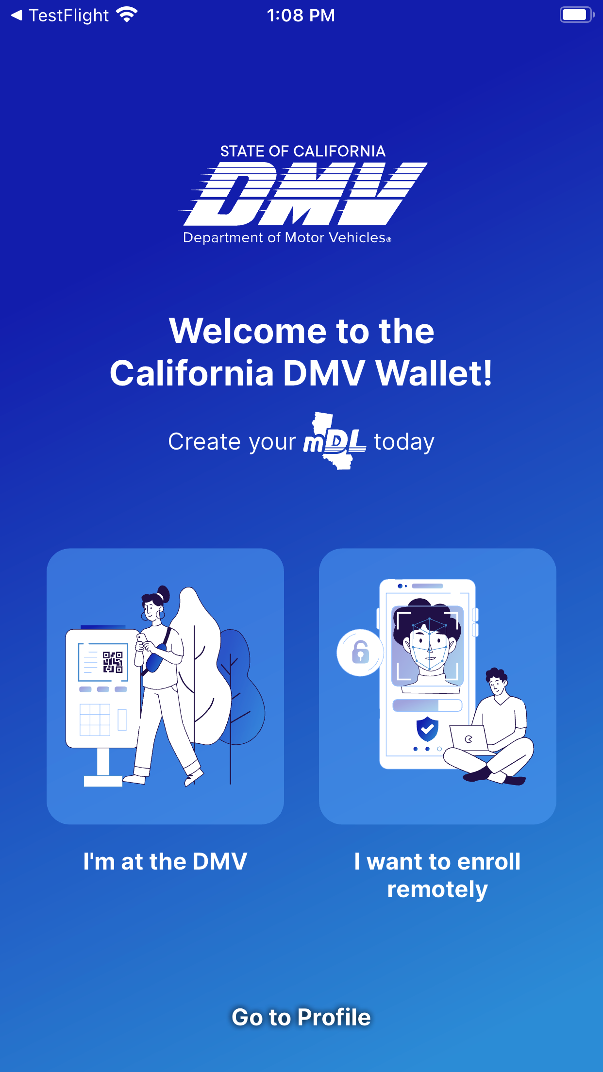 CA DMV Wallet screenshot