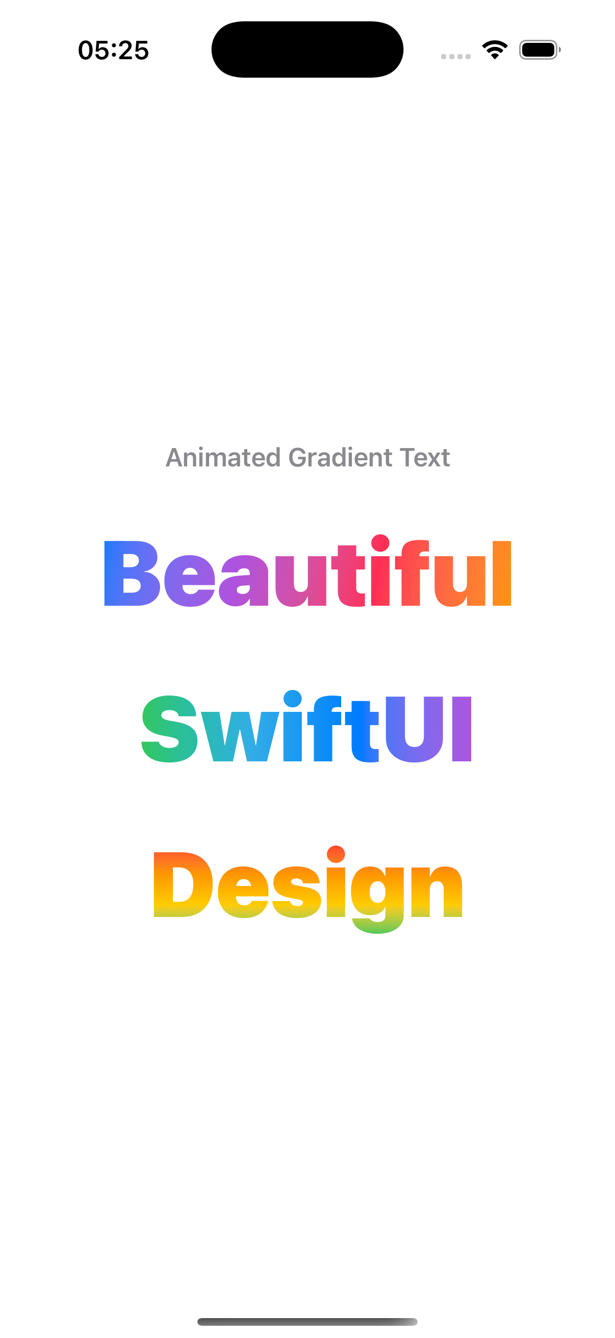 Animated Gradient Text