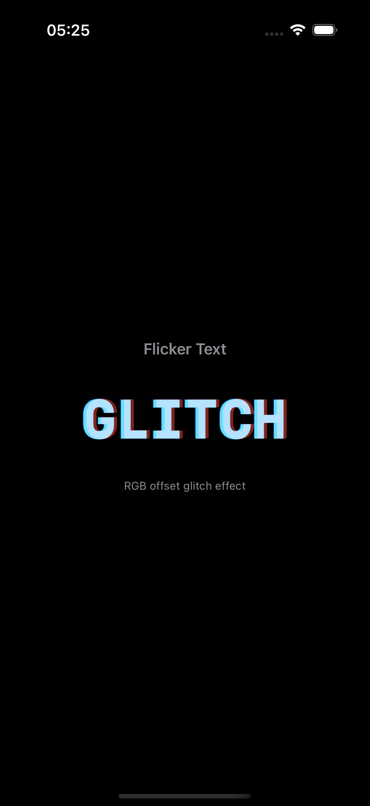 Flicker Text