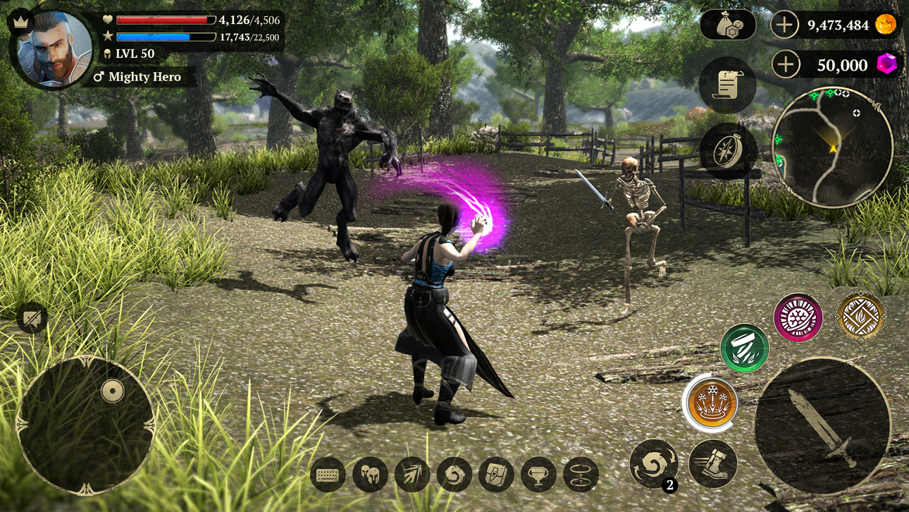 Evil Lands: Epic MMORPG game screenshot