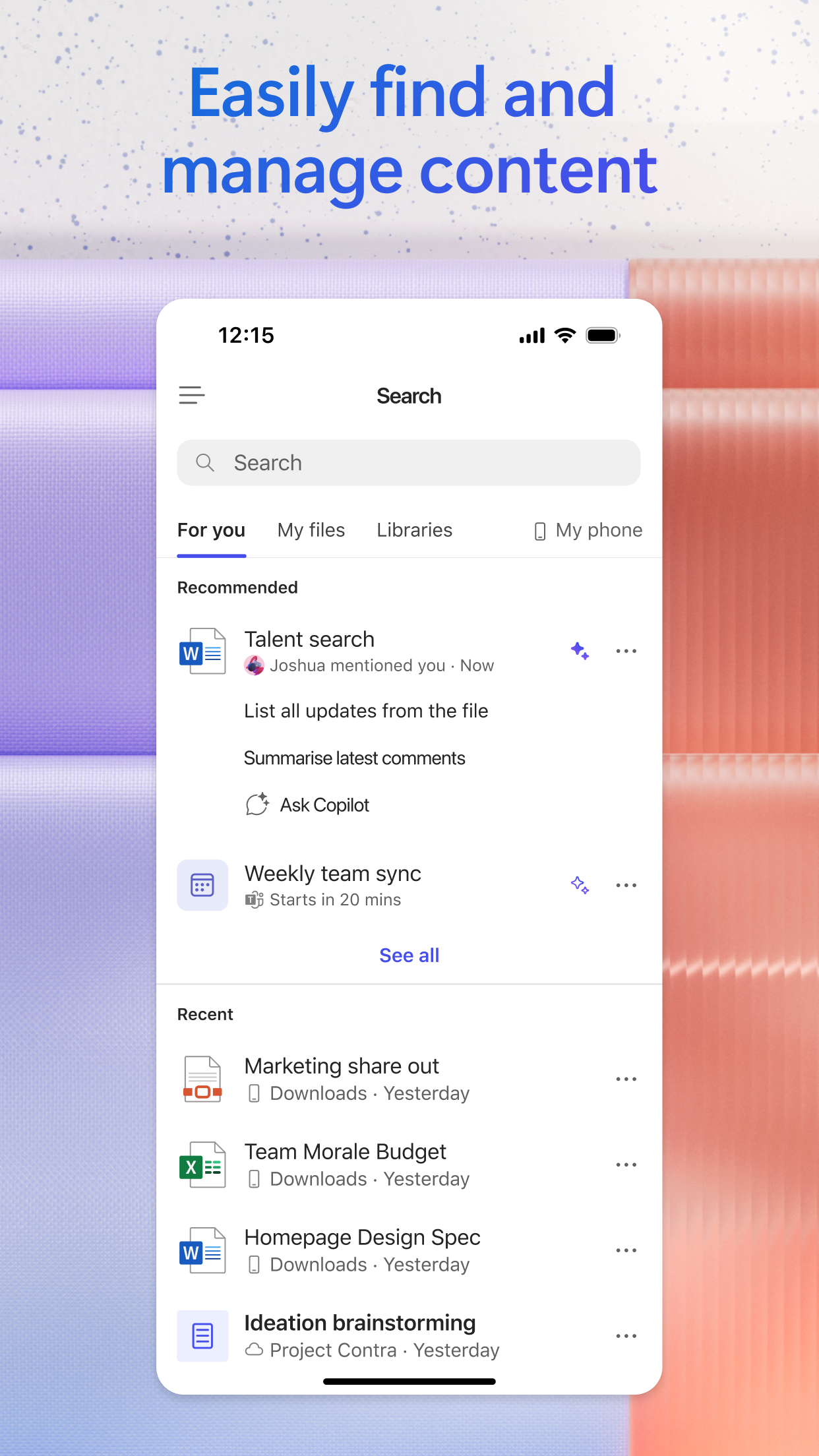 Microsoft 365 Copilot screenshot