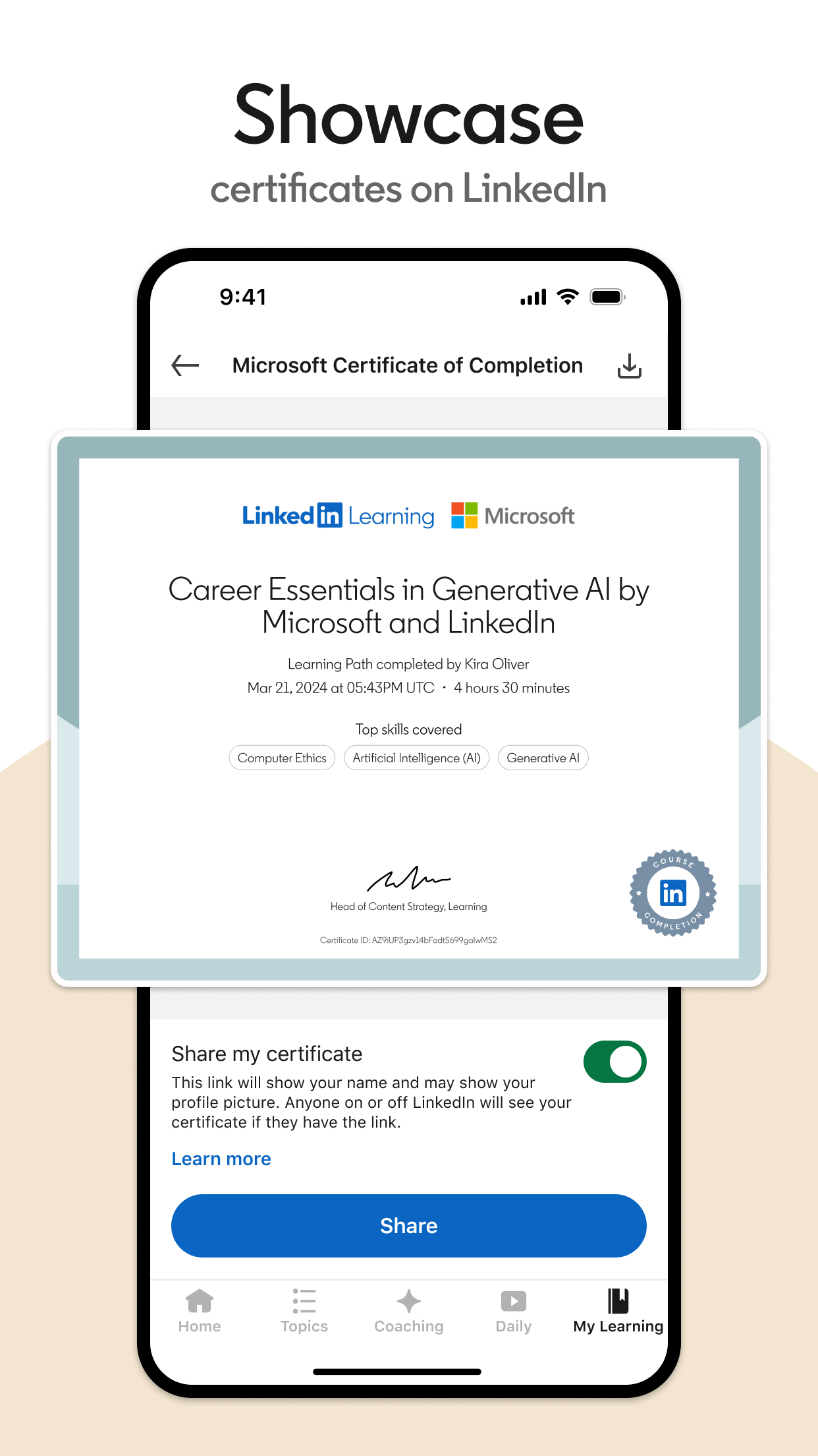 LinkedIn Learning screenshot