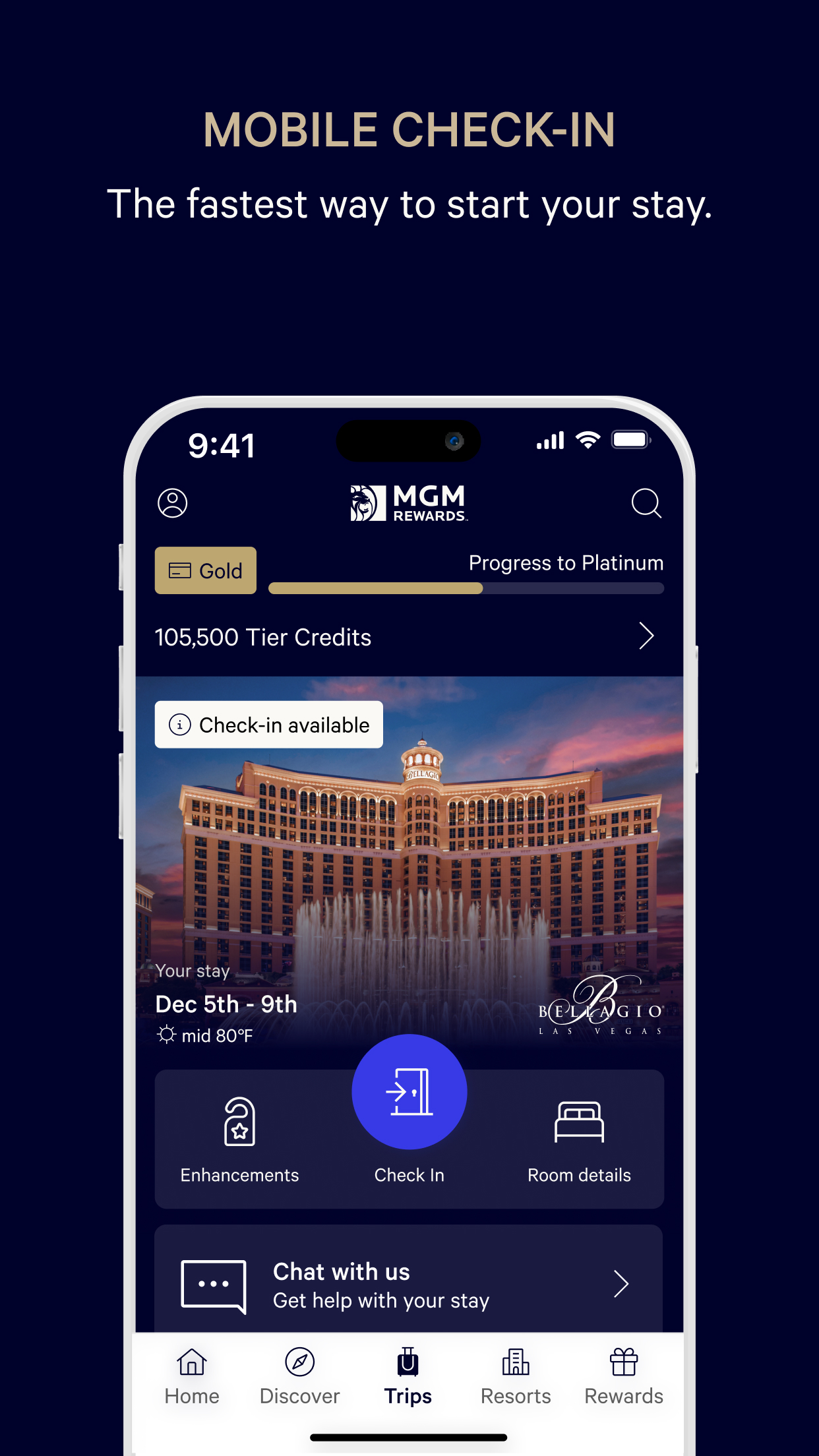 MGM Rewards screenshot